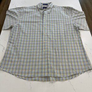 PENDLETON 100% Cotton Plaid Long Sleeve Button Up Men's Size XXL / 2XL